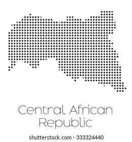A Map of the country of Central African Republic
