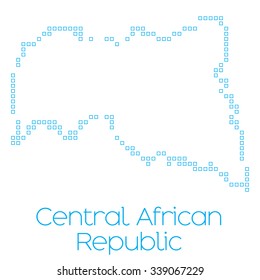 A Map of the country of Central African Republic