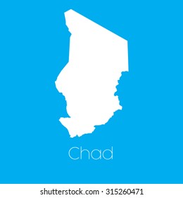 A Map of the country of Chad