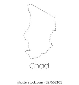 A Map of the country of Chad