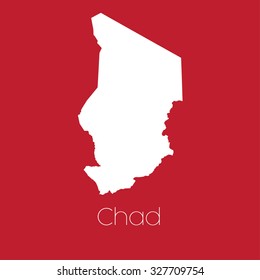 A Map of the country of Chad