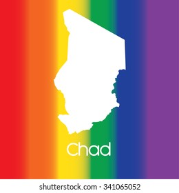 A Map of the country of Chad