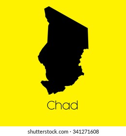 A Map of the country of Chad