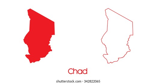 A Map of the country of Chad