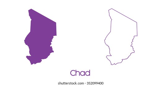 A Map of the country of Chad