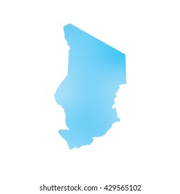 A Map of the country of Chad