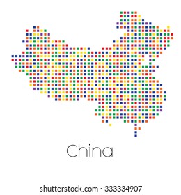 A Map of the country of China