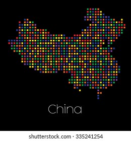 A Map of the country of China
