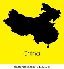 A Map of the country of China