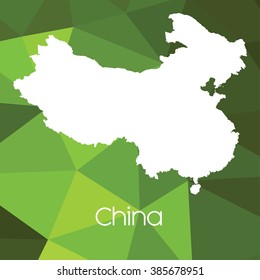 A Map of the country of China