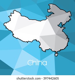 A Map of the country of China
