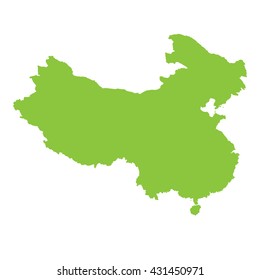 A Map of the country of China