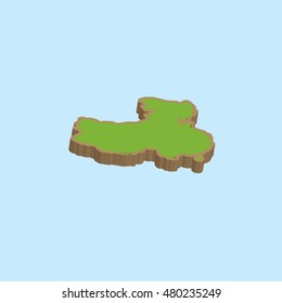 A Map of the country of China