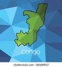 A Map of the country of Congo