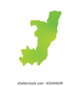 A Map of the country of Congo