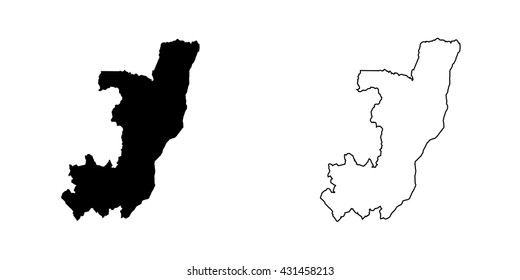 A Map of the country of Congo