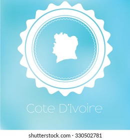 A Map of the country of Cote Divoire