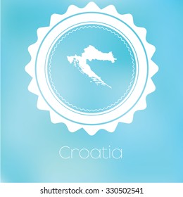 A Map of the country of Croatia