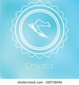 A Map of the country of Croatia
