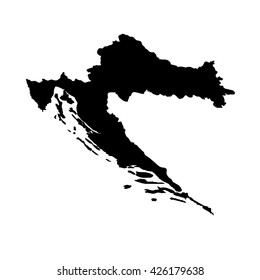 A Map of the country of Croatia