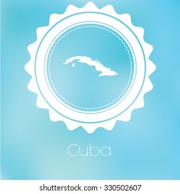 A Map of the country of Cuba