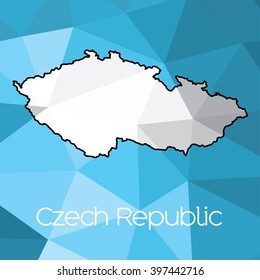A Map of the country of Czech Republi