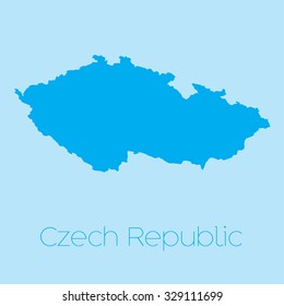 A Map of the country of Czech Republic