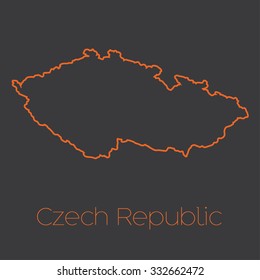 A Map of the country of Czech Republic