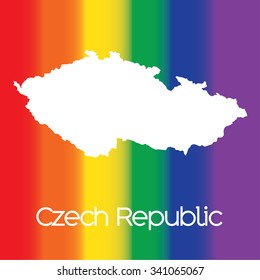 A Map of the country of Czech Republic