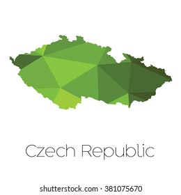 A Map of the country of Czech Republic