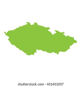 A Map of the country of Czech Republic