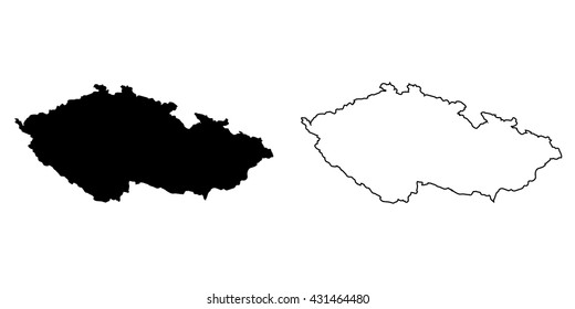 A Map of the country of Czech Republic