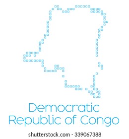 A Map of the country of Democratic Republic of Congo