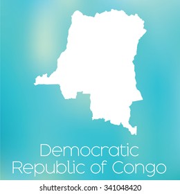 A Map of the country of Democratic Republic of Congo