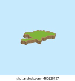 A Map of the country of DominicanRepublic