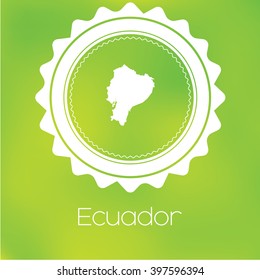 A Map of the country of Ecuador