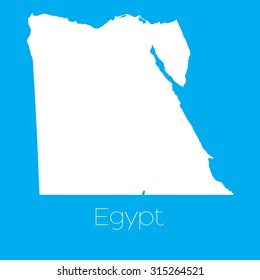 A Map of the country of Egypt