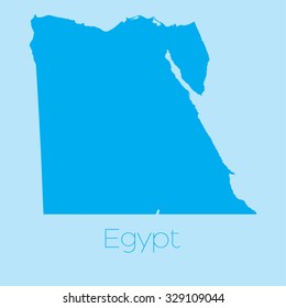 A Map of the country of Egypt