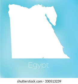 A Map of the country of Egypt