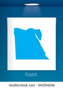 A Map of the country of Egypt
