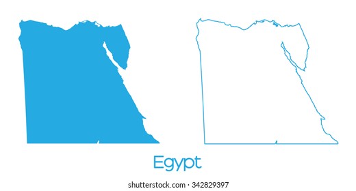 A Map of the country of Egypt