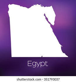 A Map of the country of Egypt
