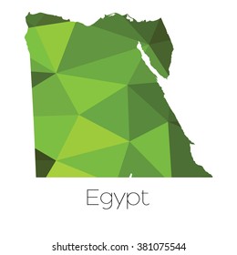 A Map of the country of Egypt