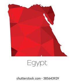 A Map of the country of Egypt