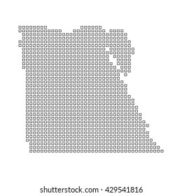 A Map of the country of Egypt