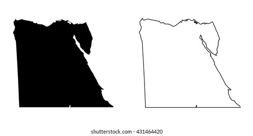 A Map of the country of Egypt