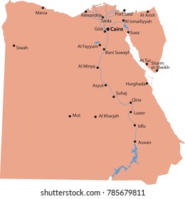 map country egypt