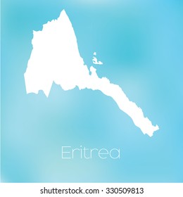 A Map of the country of Eritrea