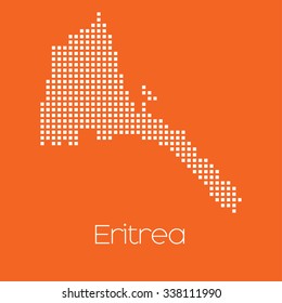 A Map of the country of Eritrea