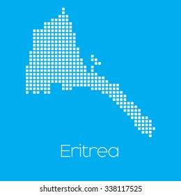 A Map of the country of Eritrea